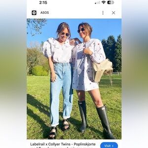 NWT Labelrail & Collyer Twins Exaggerated Collar Dress